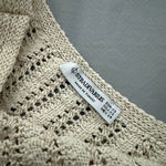 Stradivarius Cream Off-the-Shoulder Top with Textured Knit Photo 1