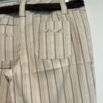 Loft NWOT The Marisa Sz: 8 Wide Leg Cream Vertical Striped Dress Pant w/tie Belt Photo 11