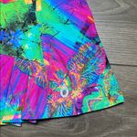 Dona Jo High Rise Tennis Golf Skirt Skort Multicolor Pink Green Size Small Photo 2