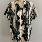 12th Tribe Vaughn Blue Sea Womens Top- Size Small- NWT Photo 2