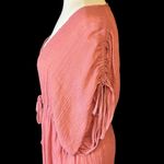 FAVLUX button down dress. Mauve. Cinch waist and sleeves. Photo 1