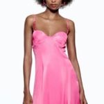 ZARA NWT  Satin Effect Corset Style Mini Dress Photo 0