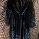 Vintage Faux Fur Long Coat Made in USA Size L Brown Size L Photo 0