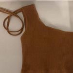 Aerie One Shoulder Brown Top Photo 0