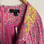 J.Crew NEW Pink Yellow Embroidered Romper Floral Belted Pockets Resortwear Photo 7