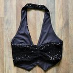 ZARA Sequin Halter Vest Photo 5
