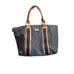 Tommy Hilfiger  Tote Bag Signature Monogram Canvas Leather Trim Tan Photo 2