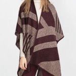 ZARA  knit geometric poncho Photo 0
