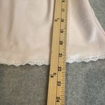 Vintage 80s Sara Beth Satin Cami Top Small Pink White Lace Embroidered Beaded Photo 10