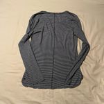 Lululemon Striped Long Sleeve Top - Black and White Photo 1