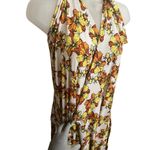 Rebdolls Making It Clear Floral Halter Wrap ALine Maxi Dress Plus Size 1X Yellow Photo 4