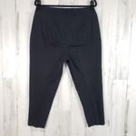 Talbots  Side Zip Cropped Black Flat Front Slim Fit Dress Pants Women's Size 14 Photo 5