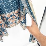 Rachel‎ Roy Womens Lagenlook Artsy Boho Hippie Viscose Floral Kimono One Size Blue Size undefined Photo 7
