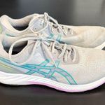 ASICS Women's Light Gray and Teal Athletic Shoes Photo 0