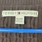 Tommy Hilfiger  Y2K Brown Casual Minimalist Fall Cable Knit Sweater Size XL Photo 2