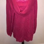Roaman’s pink layered lace cowl neck sweater Size 4X Photo 2