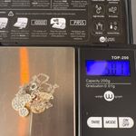 Disney  Mixed Metal Mickey Minnie Mouse Necklace Pave Crystals Charms 18" Photo 5