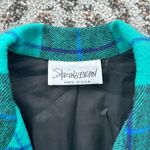 Vintage String Bean Plaid Blazer Green Small Photo 2