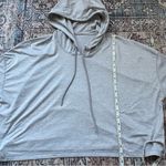 Athleta Uptempo Crop Hoodie Heather Gray Size Medium Lightweight Pullover Photo 7