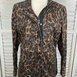 Style & Co . Stretchy Jean Jacket Leopard Print-Medium Photo 0