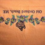 Delta Embroidered Old Orchard Beach, Maine T-shirt/Tunic Peach Size Medium Photo 7