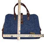 NWOT Samantha Brown Vintage Tweed Tote Blue Carry On Luggage Weekend‎ Bag Photo 11
