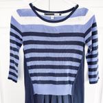 Sportmax Code Striped Sweater Dress Blue Size XS Photo 3