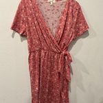 Floral Wrap Dress in Pink Size M by perfect peach Size M Photo 0