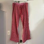 PINK - Victoria's Secret PINK Victoria’s Secret Y2K Red Polk A Dot Wide Leg Pajama Pants Baggy Booty Logo Photo 2