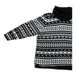 Lane Bryant  Plus Size 22/24 Black White Acrylic Pullover Sweater Turtleneck Knit Photo 4