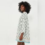 Tuckernuck 565  Dainty Hydrangea Bondi Coverup Size XS Color Blue White Green Photo 2