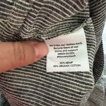 Eileen Fisher  Skirt A-Line Blue & White Railroad Stripe Hemp Skirt Size L Photo 5