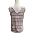 Cloud Chaser  Crochet V-Neck Tank Top in Sz Large Photo 2