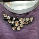 Vera Wang  | Violet Purple Broach Embellished Pockets Cocktail Party Dress Size 8 Photo 2