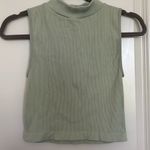 Cotton On Cotton-On Sleeveless Ribbed Mock Neck Top - Green Photo 0