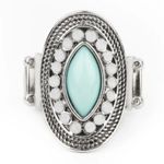 Paparazzi Tea Light Twinkle Blue Ring (34) Photo 0