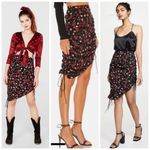 For Love & Lemons NWOT  Molly Skirt Floral Rose Ruched Photo 1