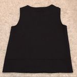 ZARA  Basic V-Neck Keyhole Sleeveless Blouse Black Small‎ Photo 1