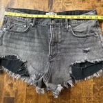 Free People We The Free Loving Good Vibrations Denim Shorts Sulfur Black Sz 29 Photo 6