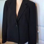 Emma James Liz Claiborne Womens Size 14 Black Coat Blazer Office Professional Photo 0