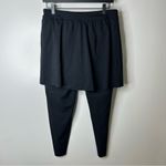 Spanx  Booty Boost Active Skirt Around Knee Black Leggings Size XL Photo 2