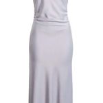 WAYF  X Jourdan Sloane Bella Silver Satin Dress Size XSmall Photo 3