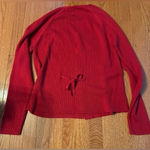 G knitwear women’s red button up sweater cardigan size large work holiday warm Photo 1