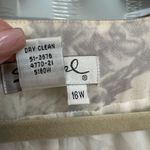 Spiegel  Cream & Gray Watercolor Floral Rose Cotton Jacket Blazer Plus Size 16W Photo 10