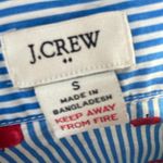 J. Crew Factory cotton pj top preppy striped apple print size smal Blue Photo 5