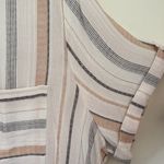 Fortune + Ivy  from stitch fix Woman’s Striped Button-Down Blouse - Beige and Gray Photo 3
