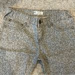 Free People Patterned Skinny Jeans Zipper Hem SIZE 26 Photo 3