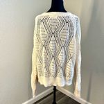 Lucky Brand Cream Open-Knit Sweater Photo 1