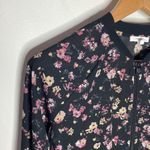 Maurice's black chiffon floral print bomber jacket size M Photo 5