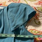 Donna Morgan  size 12 women’s dress sky blue cinch waist sleeveless ruffle v neck Photo 6